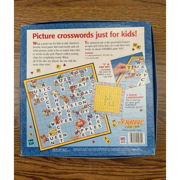 1999 Hasbro Scrabble Junior Kids‎ Game - Picture 7 of 7